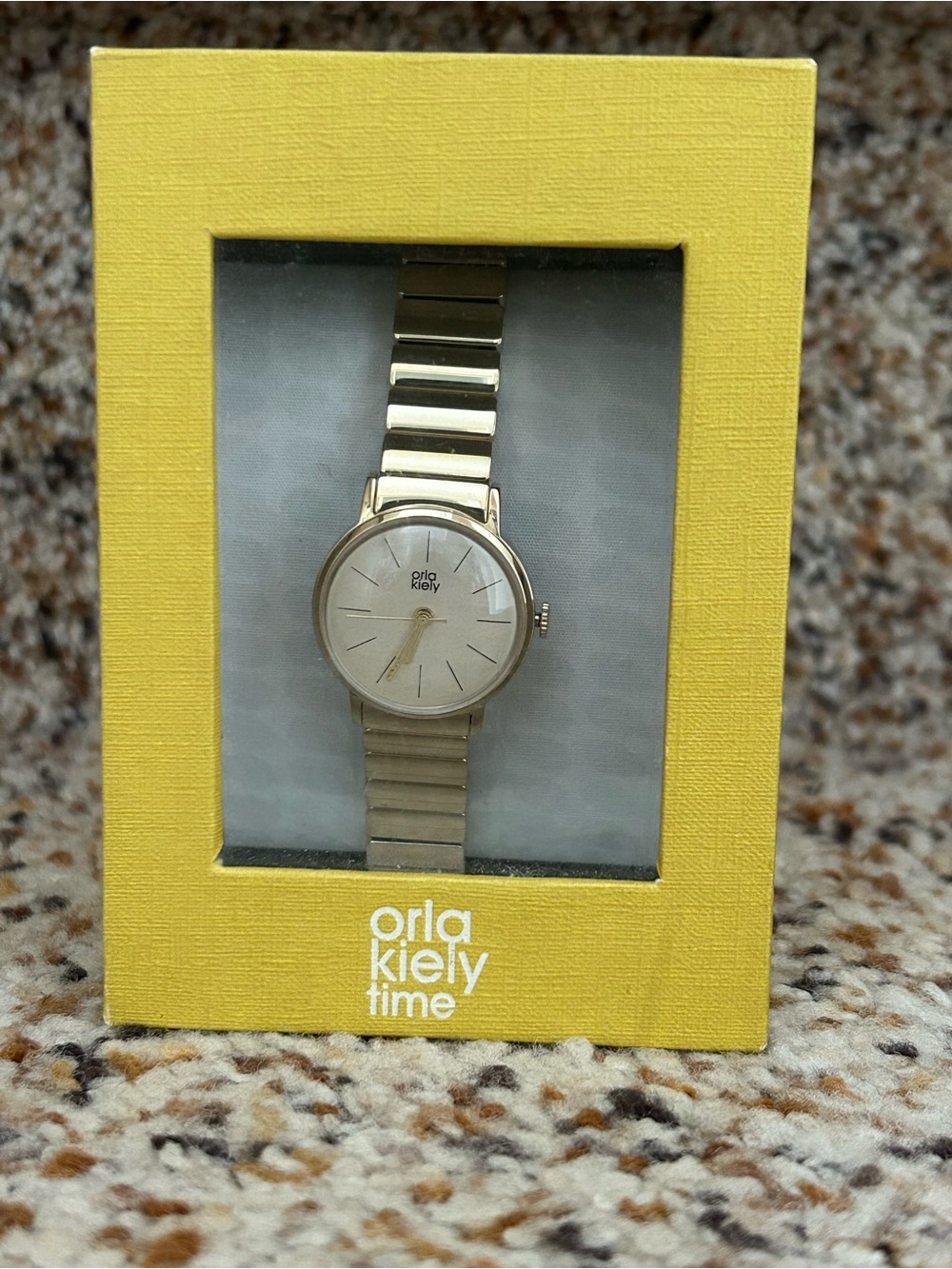Orla Kiely Gold Tone Link Bracelet Watch OK4010